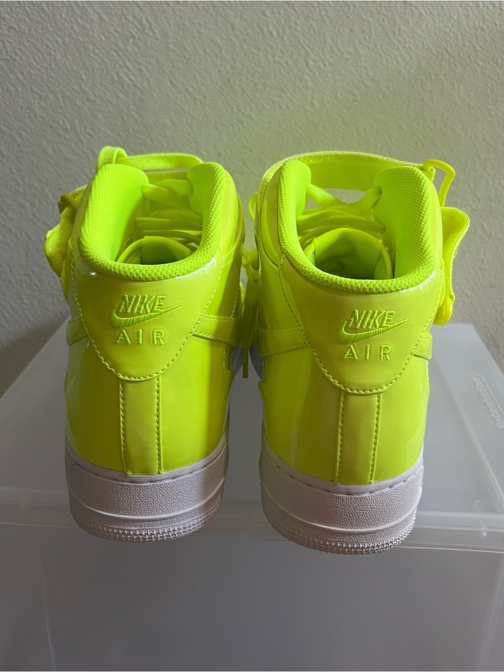 Nike Air Force 1 Mid UV Volt Neon Yellow - Picture 4 of 6